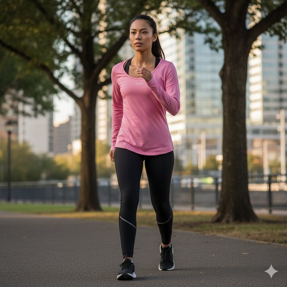 Hind Pink Athletic Top • Women’s Size M • Performance Tee